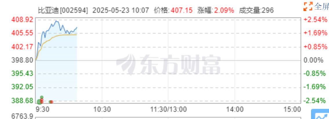 比亞迪，股價(jià)新高！