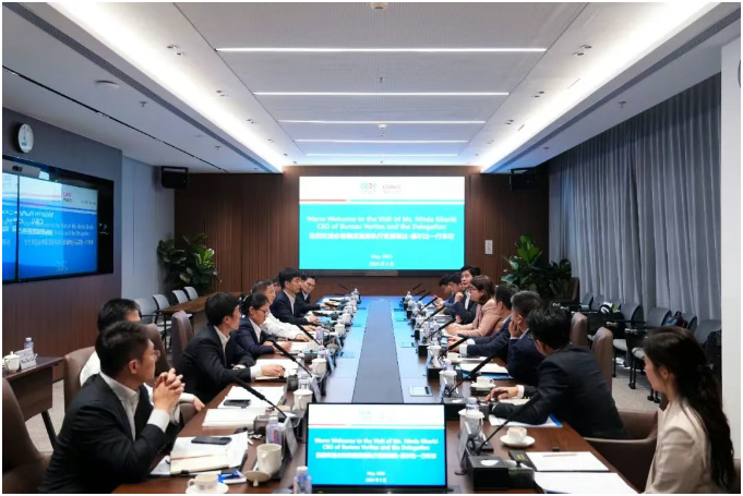 中國能建中電工程董事長羅必雄與法國必維集團CEO赫英達·嘉爾比會談